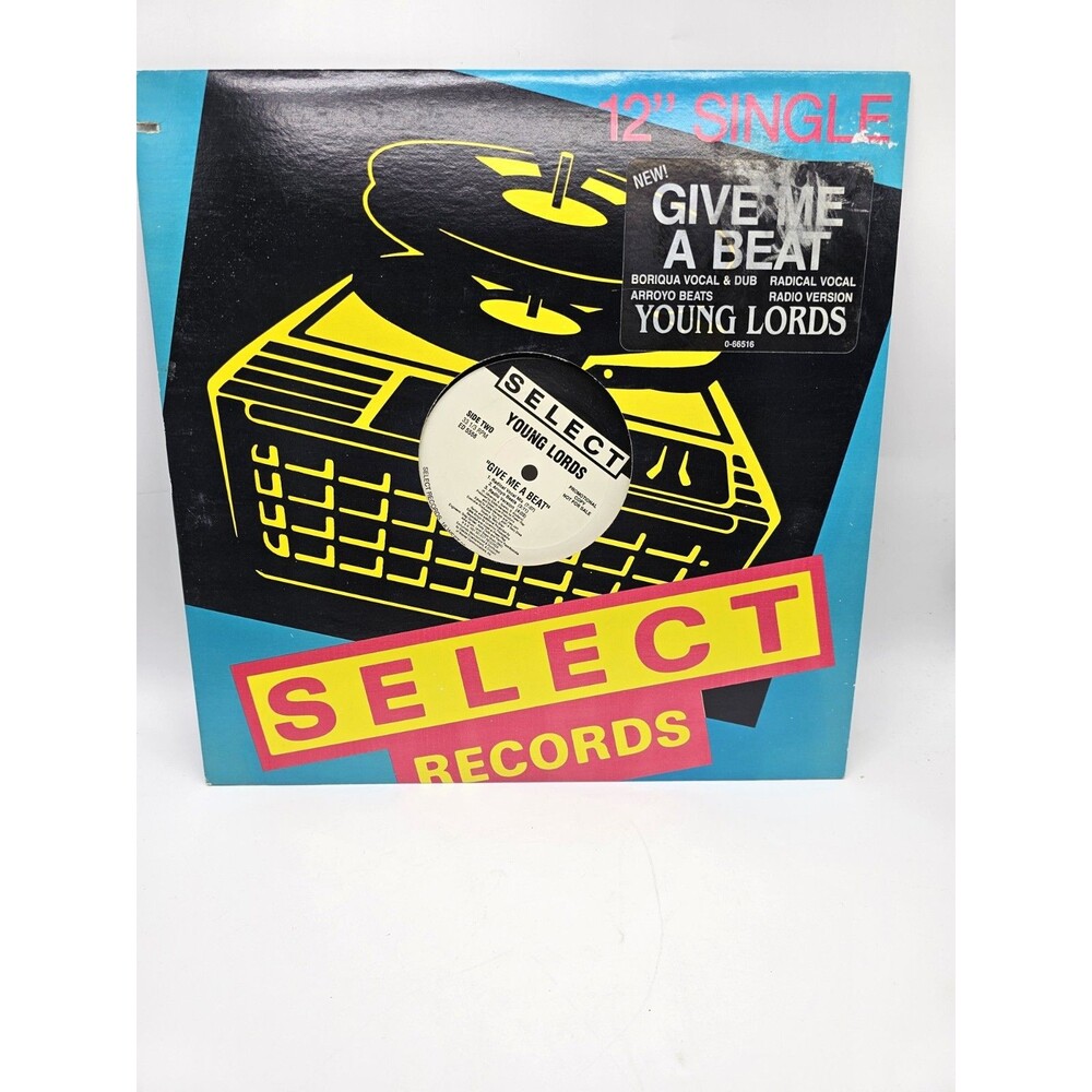 Young Lords - Give Me A Beat (1991) Select Records 12" Promo Single ED 5556